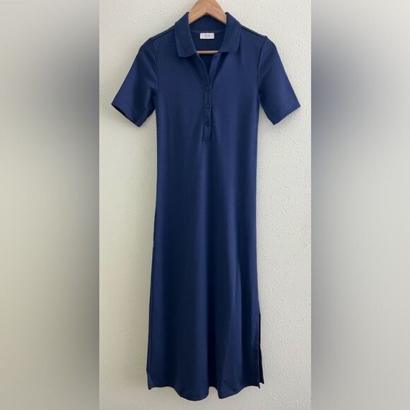 AYR The Scout Dress in Navy Blue Side Slit Size XS - Picture 2 of 10